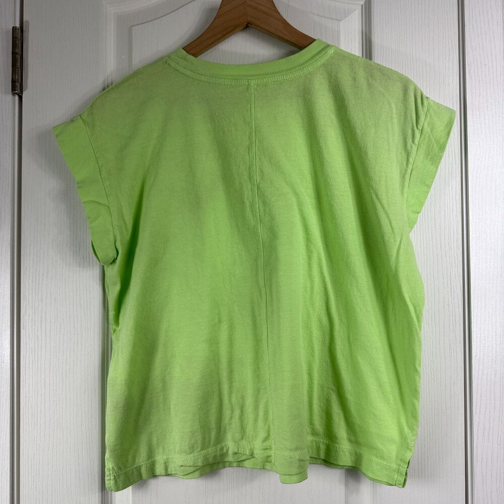 A New Day Women’s S Lime Green Muscle Tee Cotton Modal